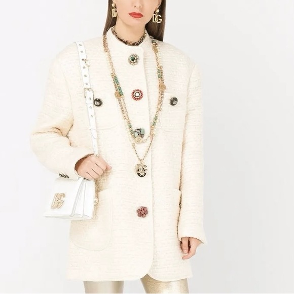Dolce & Gabbana Bouclé Single-breasted Jacket - Picture 1 of 7